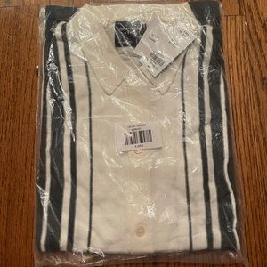 Abercrombie Men’s Relaxed Cotton Button-Up Knit Polo *Brand New with Tags*